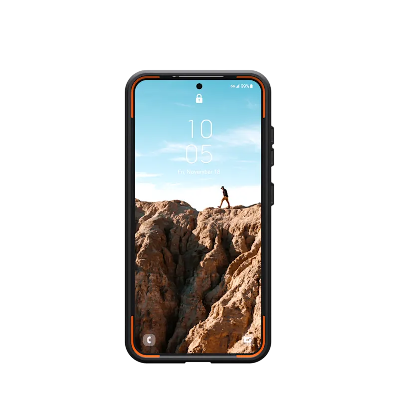 UAG รุ่น Civilian with Magnetic – เคส Galaxy S25 – สี Olive Drab/Orange