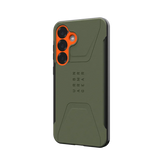 UAG รุ่น Civilian with Magnetic - เคส Galaxy S25 Plus - สี Olive Drab/Orange