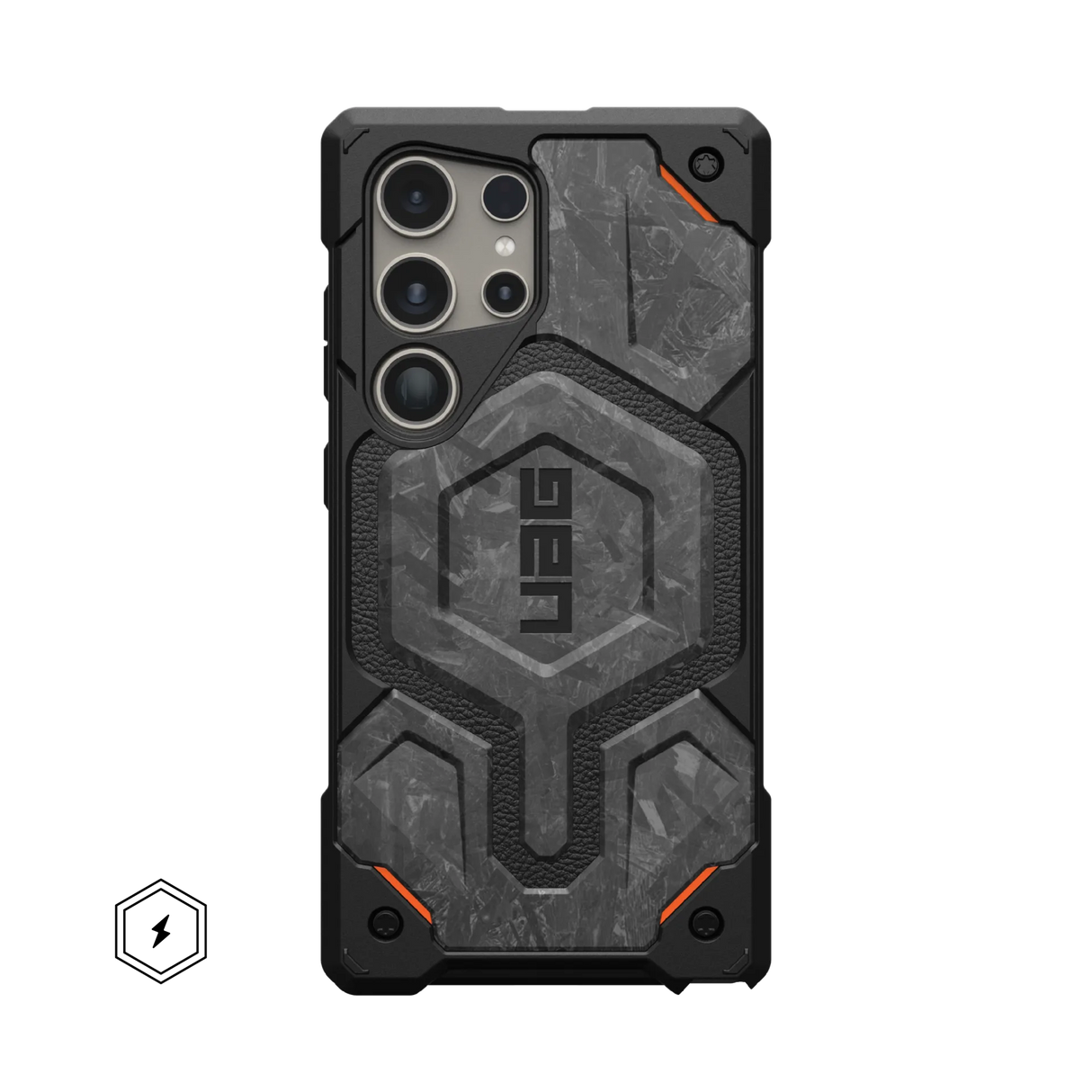 เคส UAG รุ่น Monarch Pro - Galaxy S24 Ultra - สี Forged Carbon (Limited Edition)