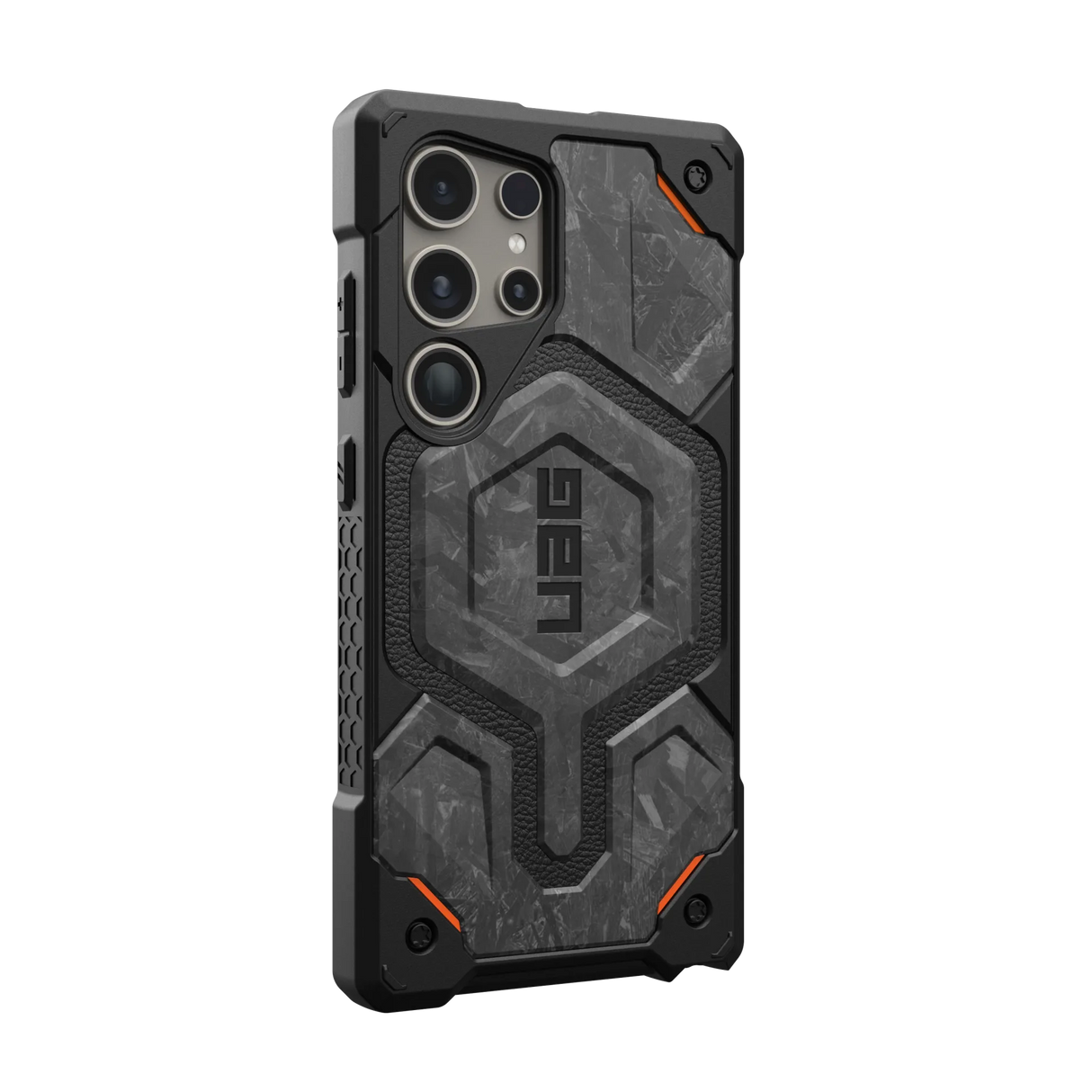เคส UAG รุ่น Monarch Pro - Galaxy S24 Ultra - สี Forged Carbon (Limited Edition)
