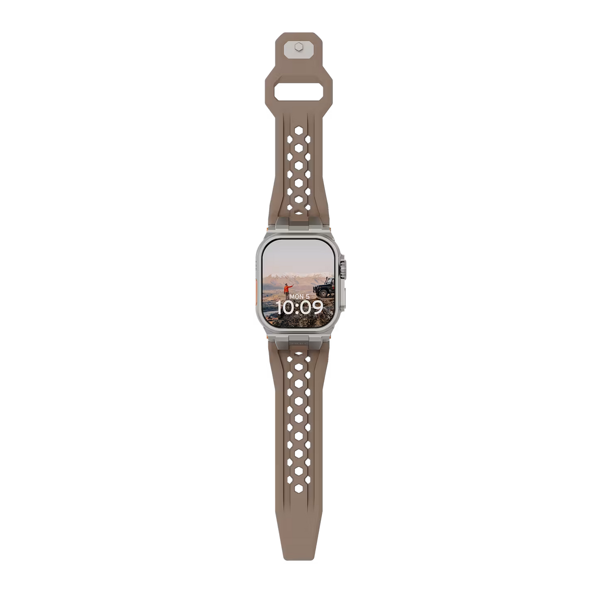 UAG รุ่น Monarch - สายนาฬิกา Apple Watch 42/44/45/49mm - สี Dark Earth/Titanium