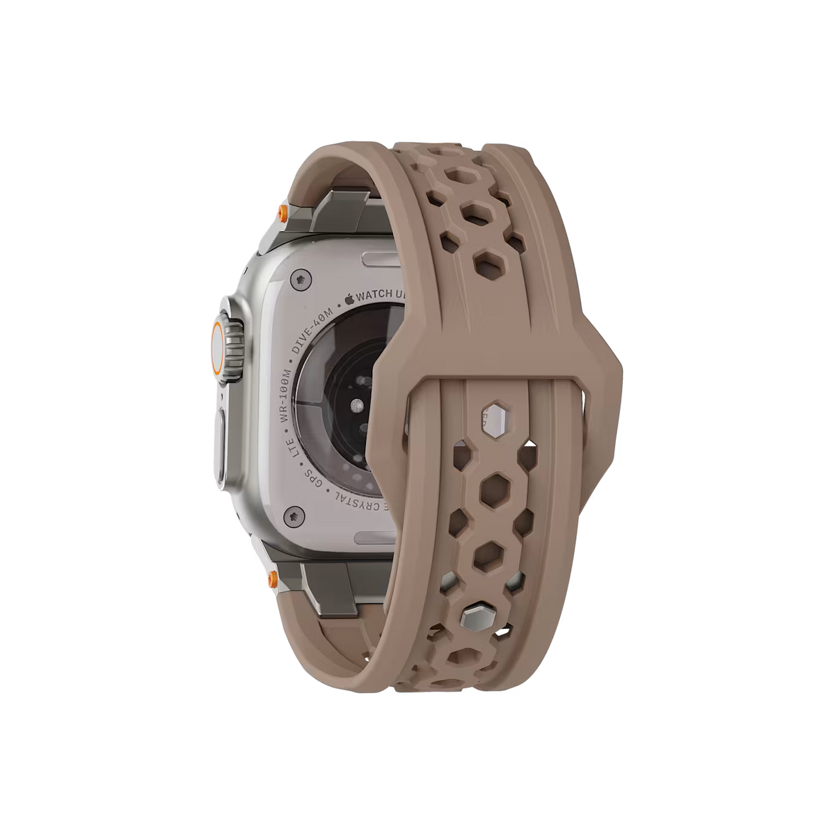 UAG รุ่น Monarch - สายนาฬิกา Apple Watch 42/44/45/49mm - สี Dark Earth/Titanium