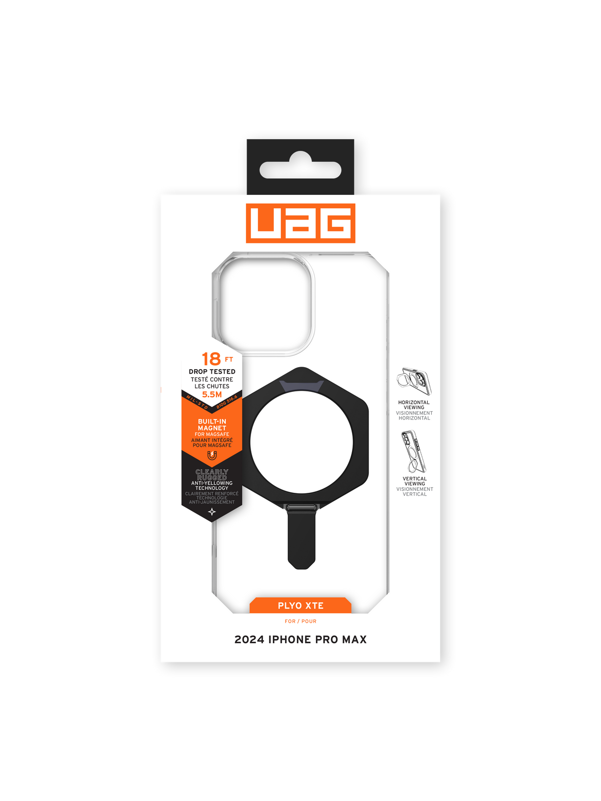 UAG รุ่น Plyo XTE Magsafe – เคส iPhone 16 Pro Max – สี Black/Clear