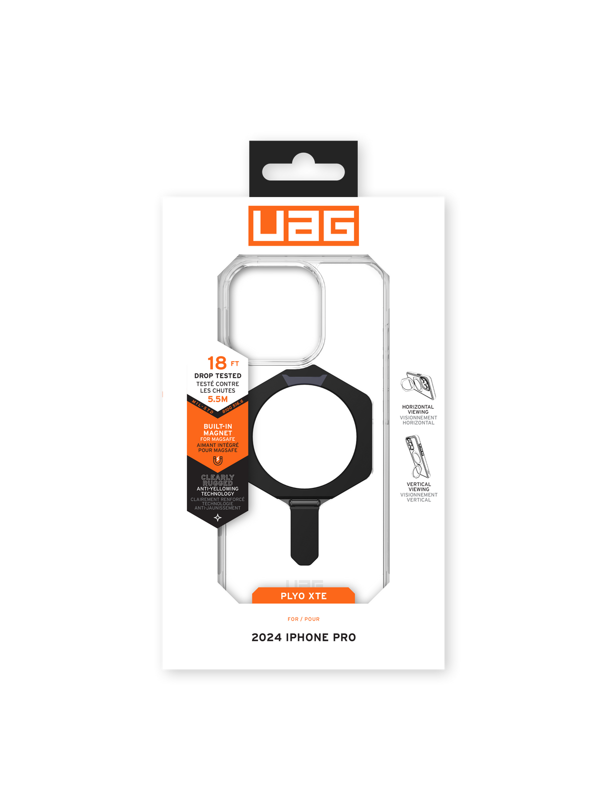 UAG รุ่น Plyo XTE Magsafe - เคส iPhone 16 Pro - สี Black/Clear