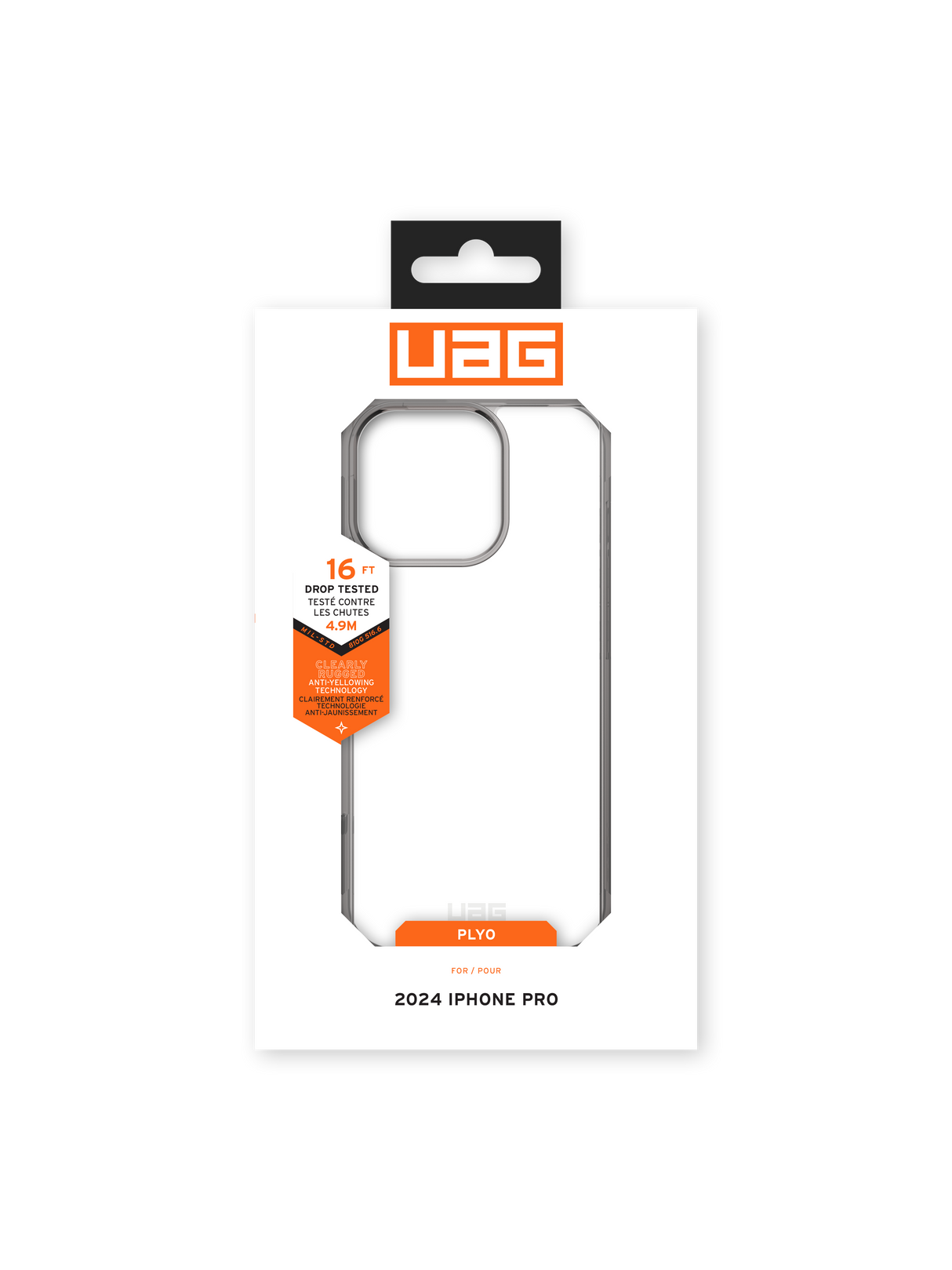 UAG รุ่น Plyo – เคส iPhone 16 Pro – สี Ash